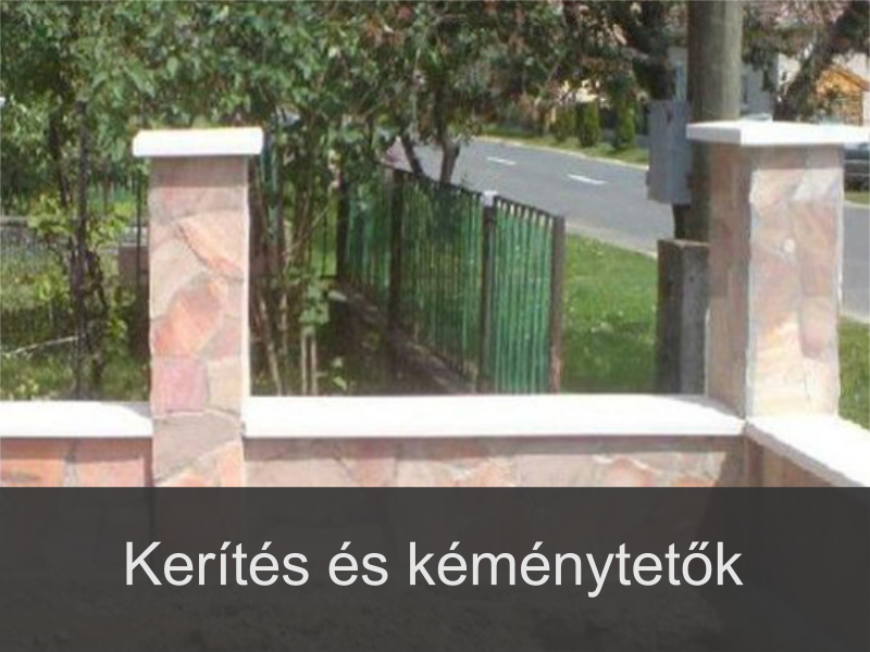 kerítés és kéménytetők